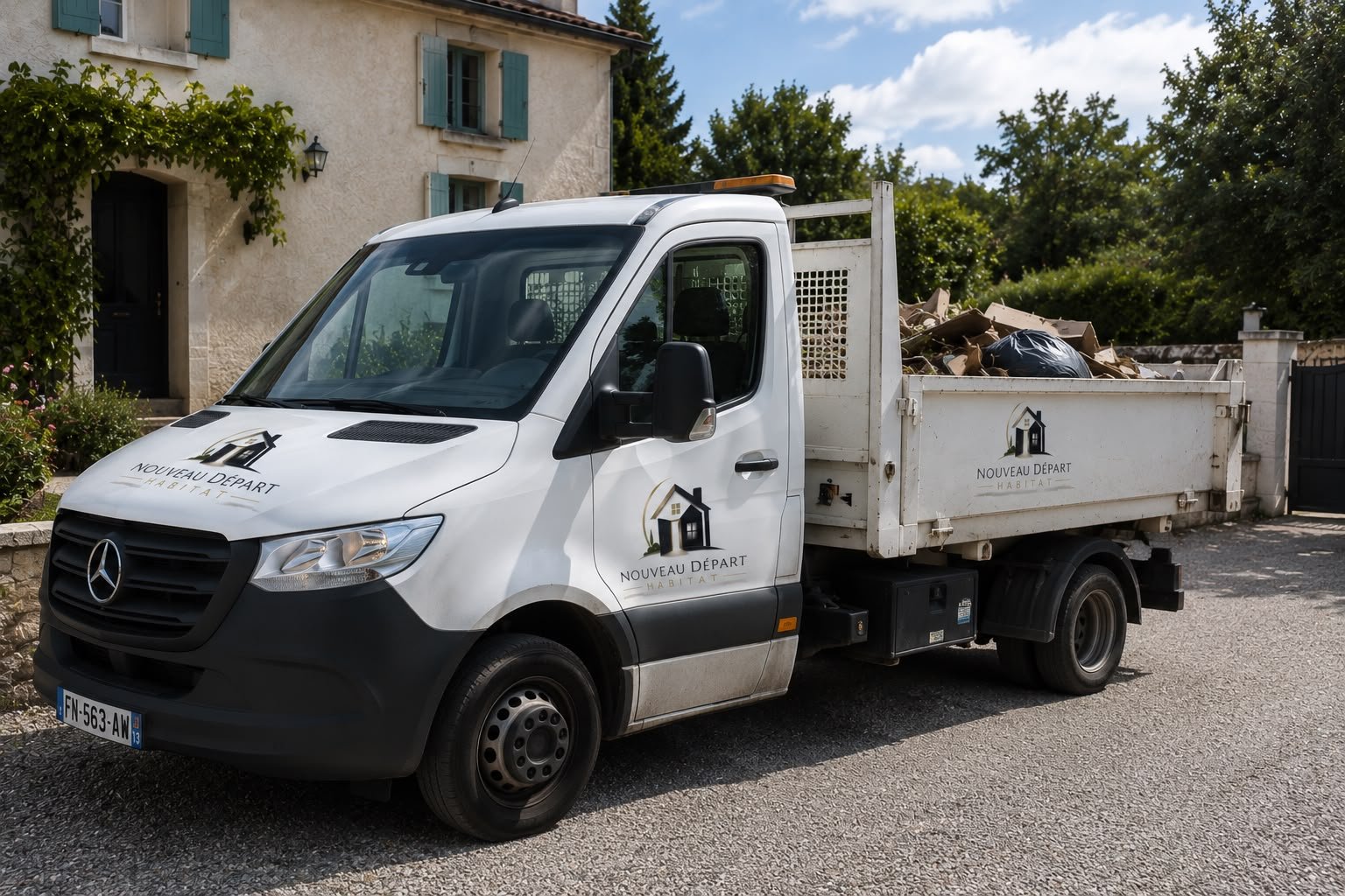 Camion benne Nouveau Départ Habitat 83